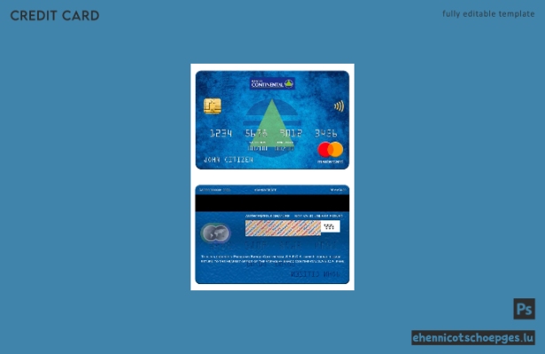Paraguay Banco Continental S.A.E.C.A. Bank Mastercard Beispielvorschau